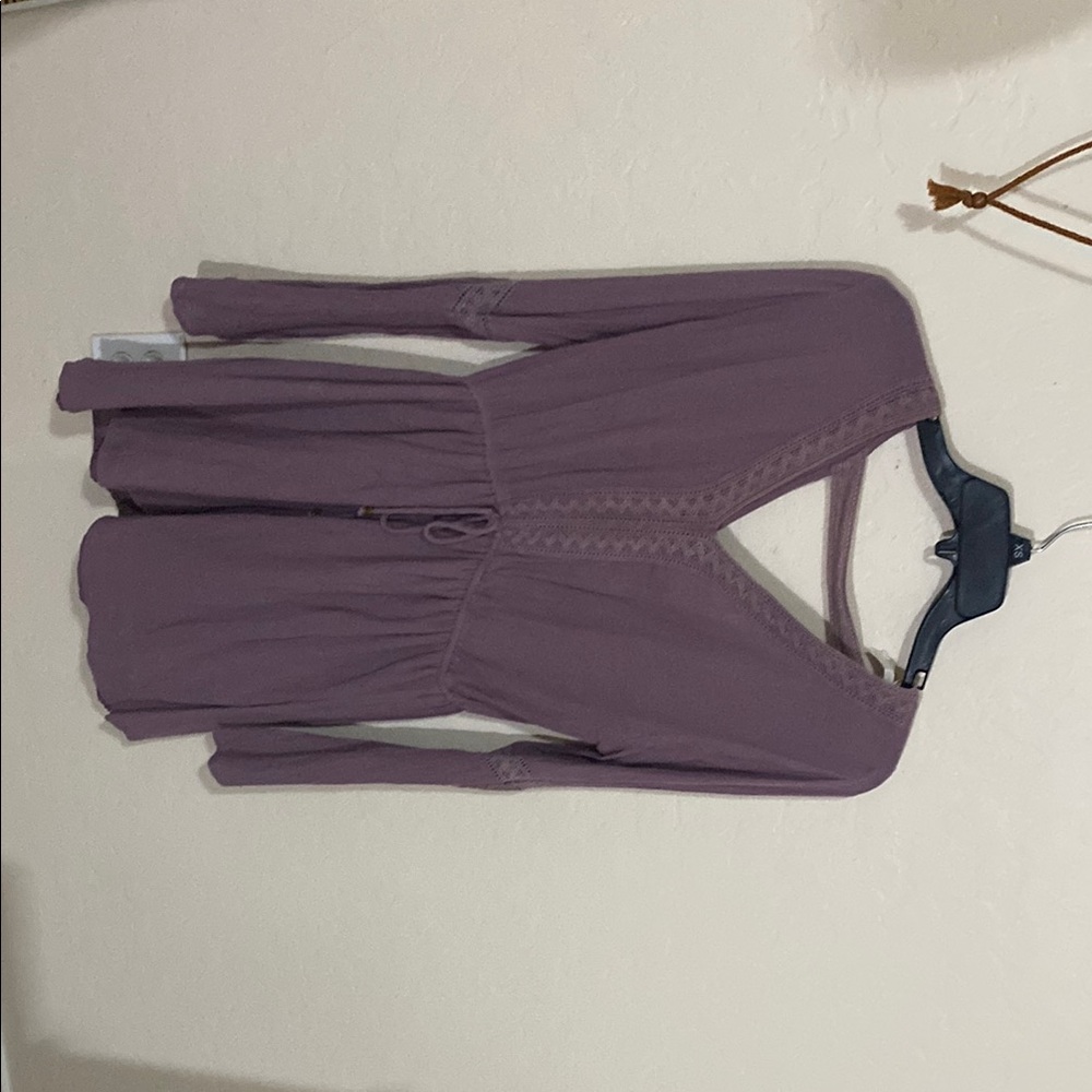 Purple Long Sleeve Top